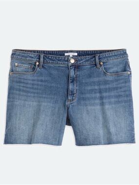 STS Blue - AUBREY MID RISE SHORT SIDE SLIT CUT OFF HEM